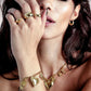 Bedelarmband mix bedels goudkleurig