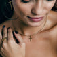 Ketting vintage kruisje goudkleurig