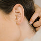 Lightning earstuds gold-colored