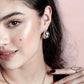Chunky ball earrings silver-colored