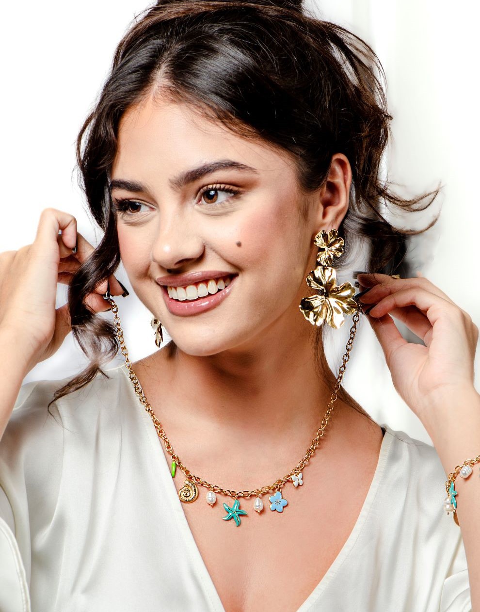 Bedelketting kleurrijke ocean charms