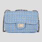 luxe crossbody tas licht blauw