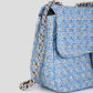 luxe crossbody tas licht blauw