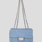 luxe crossbody tas licht blauw
