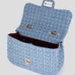 luxe crossbody tas licht blauw