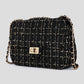 luxe crossbody tas zwart goudkleurig