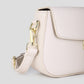 schoudertas beige met gesp
