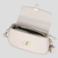 schoudertas beige met gesp