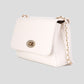beige damestas crossbody met chain