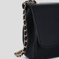 zwarte damestas crossbody met chain