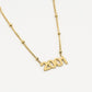 Ketting jaartal 2001 goudkleurig