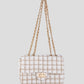 Tweed schoudertas khaki