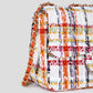 Tweed schoudertas oranje
