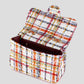 Tweed schoudertas oranje