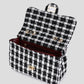 tweed schoudertas zwart