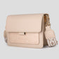 Shoulder bag beige crocodile with luxurious strap