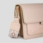 Shoulder bag beige crocodile with luxurious strap