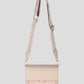 Shoulder bag beige crocodile with luxurious strap