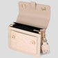 Shoulder bag beige crocodile with luxurious strap