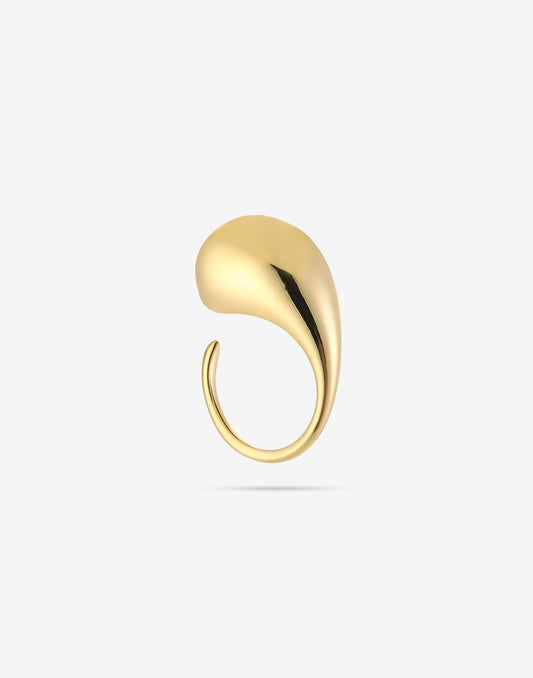 druppel ring goudkleurig
