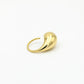 druppel ring goudkleurig