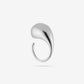 druppel ring zilverkleurig