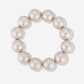Grote kralen armband beige