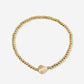 stretch armband parel hartje