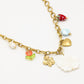 Bedel ketting schakels witte lotus