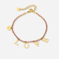 tennis armband pink love