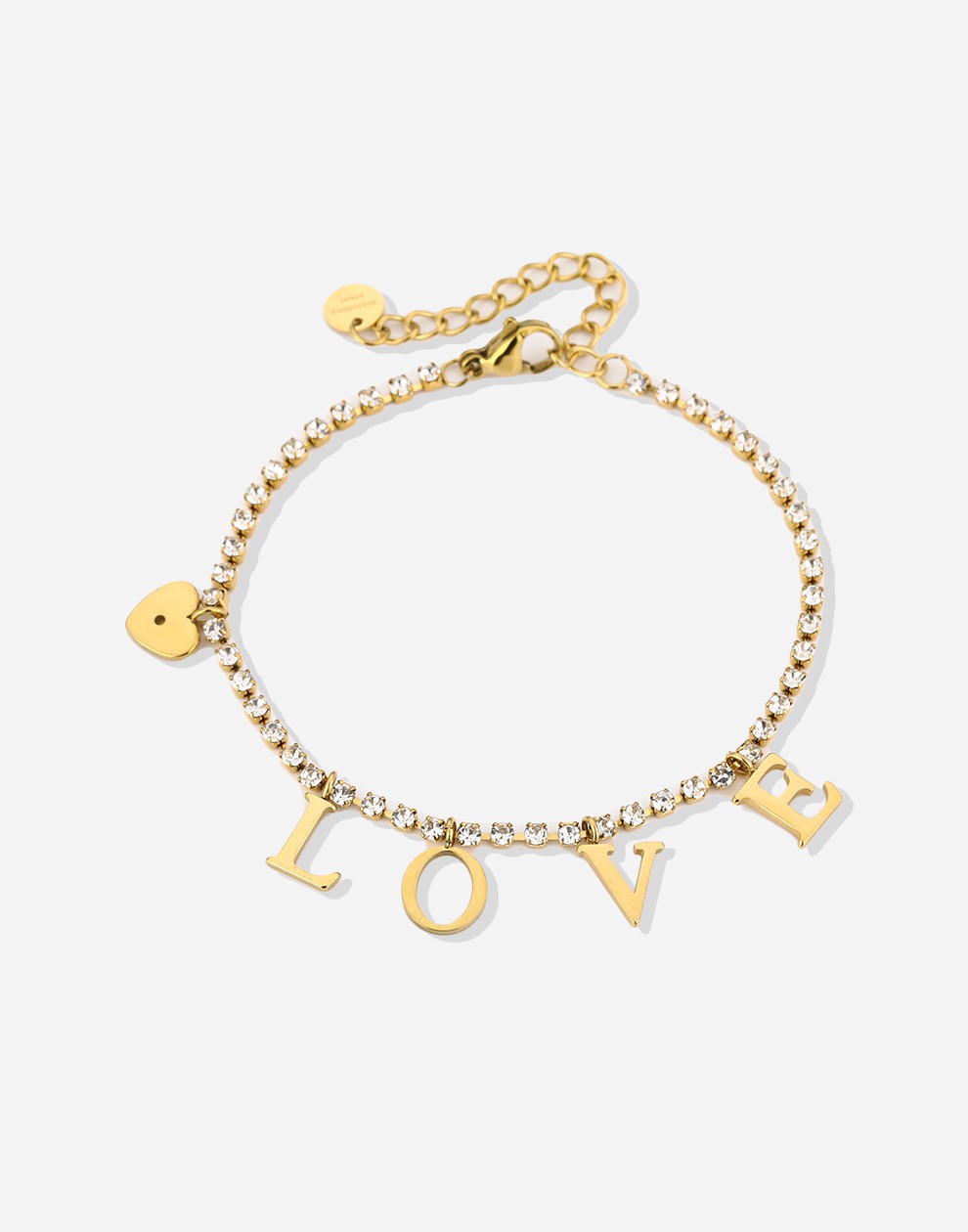 tennis armband crystal love