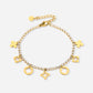Tennis armband lucky charms