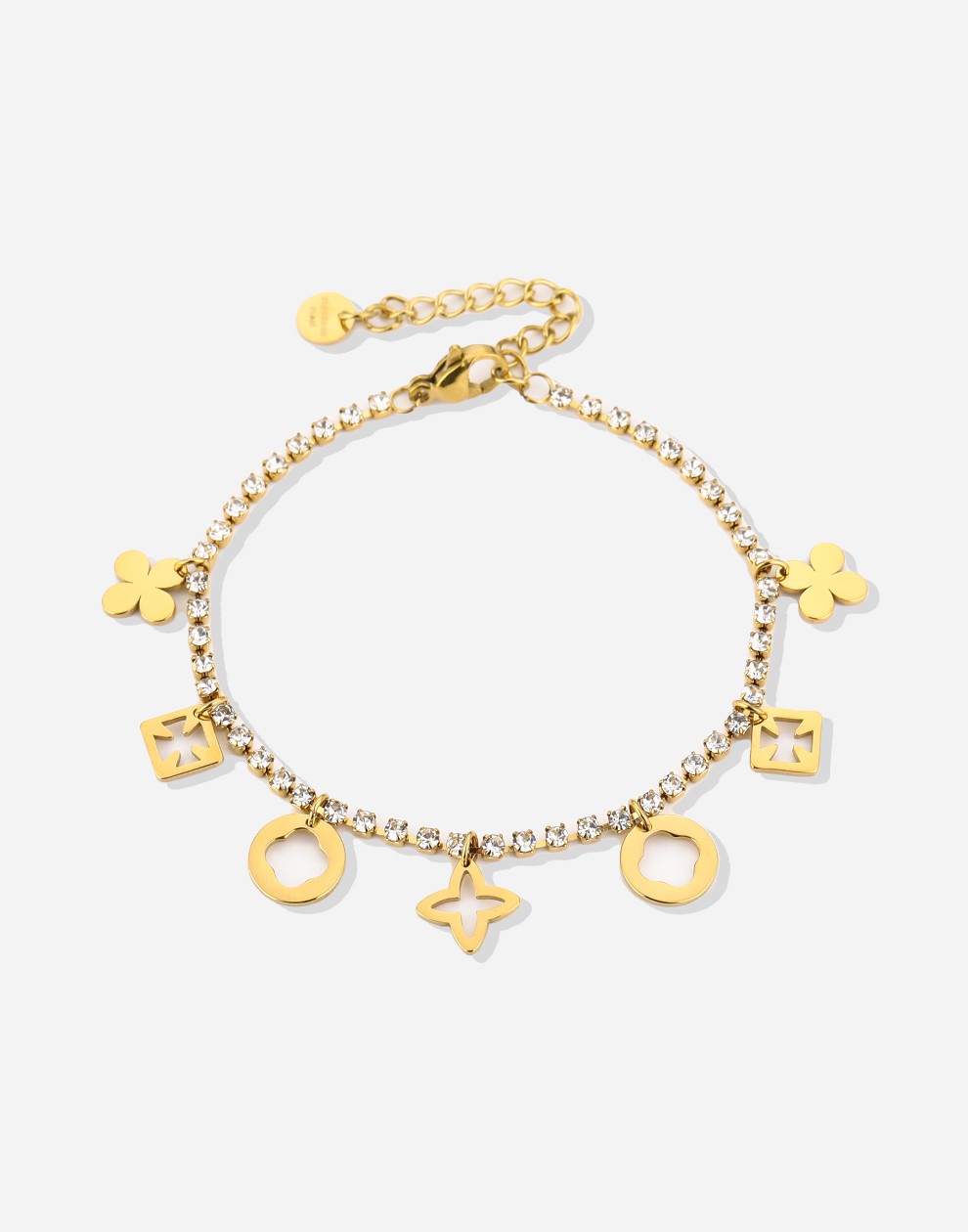 Tennis armband lucky charms