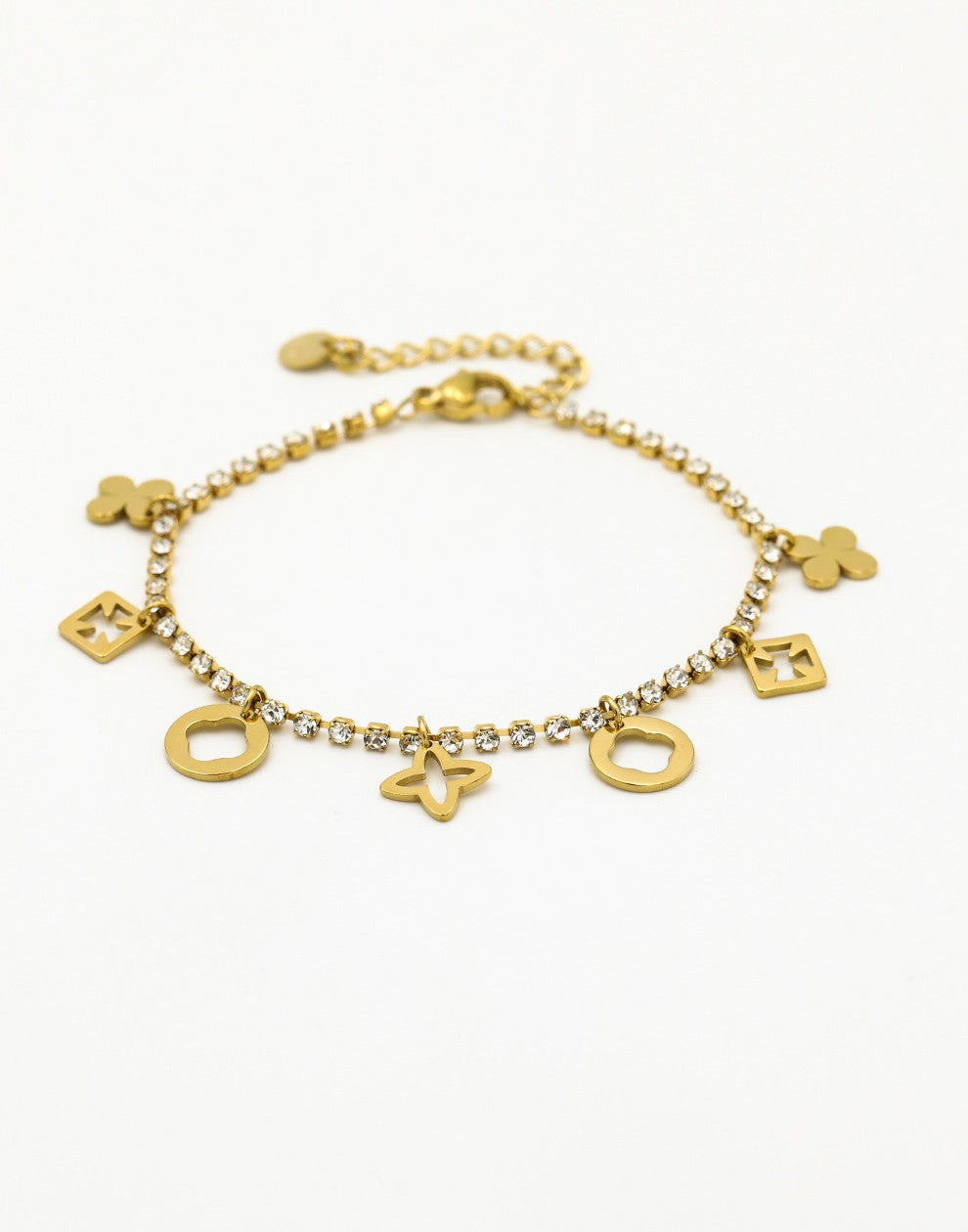 Tennis armband lucky charms