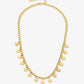 Gold-colored vintage star link chain
