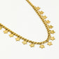 Gold-colored vintage star link chain