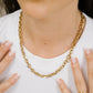 Ketting goudkleurig schakel grof