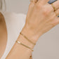 Schakelarmband basic goudkleurig