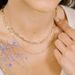 Ketting goudkleurig schakel ovaal