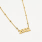 Ketting jaartal 2002 goudkleurig