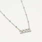 Ketting jaartal 2002 zilverkleurig