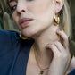 Oorringen chunky hoops goudkleurig