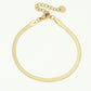 Flat snake armband goukleurig