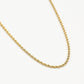 Gedraaide ketting goudkleurig