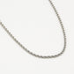 Gedraaide ketting zilverkleurig