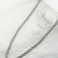Gedraaide ketting zilverkleurig