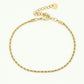 Gedraaide armband goudkleurig