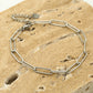 Paperclip armband zilverkleurig