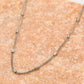 Fijne ketting met staafjes zilverkleurig