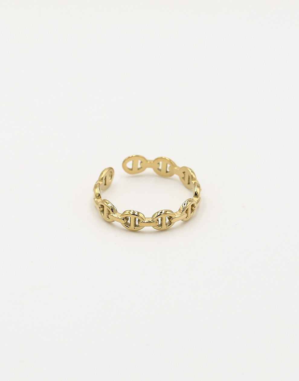 Ring schakelpatroon goudkleurig